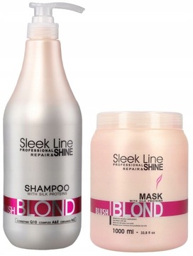 STAPIZ SLEEK LINE ZESTAW BLOND BLUSH RÓŻ 2x1000ML