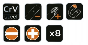 ОТВЕРТКИ НАБОР ОТВЕРТОК 8 ШТ. МАГНИТ NEO 04-194