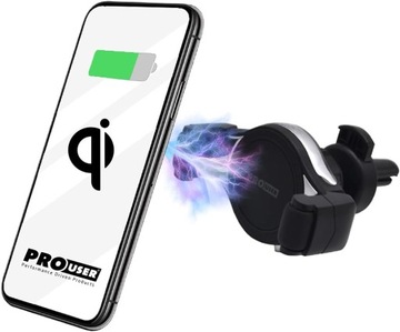 UCHWYT SAMOCHODOWY NA TELEFON SMARTFONA Z ŁADOWARKĄ WCR1 PROUSER