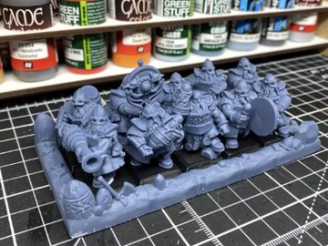 Dwarf Firespitters - Highlands Miniatures Oldhammer Unit CMD (3 modele)