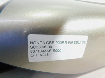 ХВОСТОВОЙ ОБЛЕКАТЕЛЬ ЗАДНИЙ ЛЕВЫЙ HONDA CBR 900RR FIREBLADE SC33 96-99 83710-MAS-E000