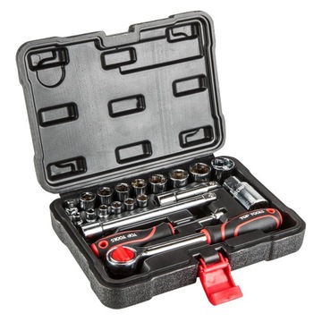 Zestaw kluczy nasadowych 20szt. TOP TOOLS 38D520