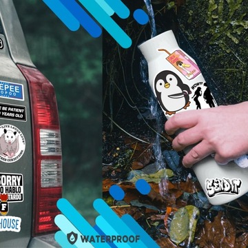 Zabawne naklejki dla dorosłych - Prank Meme Vinyl Wodoodporne naklejki dla mechaników