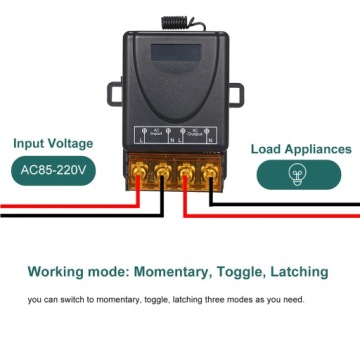 Пульт дистанционного управления 230V AC85-220V 433MHz 100M радио пульт дистанционного управления