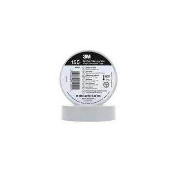 Taśma izolacyjna Temflex 155 19mm x20m 3M biała