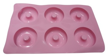 СИЛИКОНОВАЯ ФОРМА НА 6 ШИНОК ДЛЯ ПОНЧИКОВ. ФОРМА ДЛЯ ПРИГОТОВЛЕНИЯ ПОНЧИКОВ.