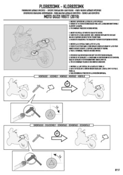 Рамка бокового корпуса Givi Moto Guzzi V85 TT (19-23) PLOR8203MK