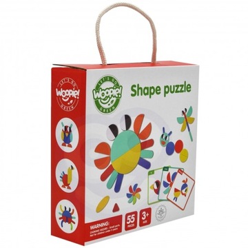 Drewniana Układanka Montessori 40 Wzorów 55 el.