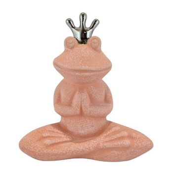 FIGURKA ŻABA RÓŻOWA MEDYTACJA JOGA 12,5 CM