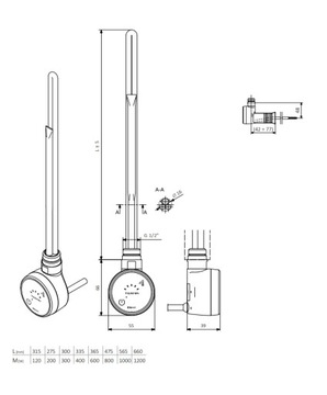 TERMA Heater MOA Синий 400Вт БЕЛАЯ маска. Bluetooth