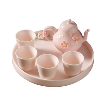 Czajniczek Porcelanowy zestaw czajniczków i filiżanek w stylu chińskim