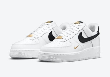 Buty Sportowe Męskie NIKE AIR FORCE 1 LOW 07 White Black Gold CZ0270-102 41