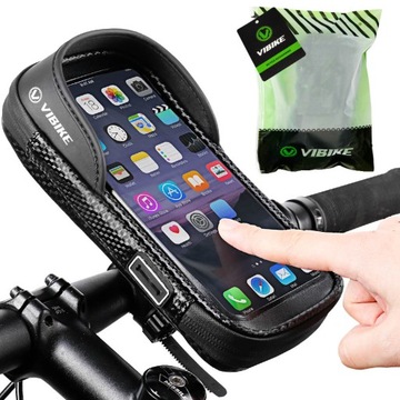 SAKWA TORBA ROWEROWA UCHWYT NA KIEROWNICĘ TELEFON