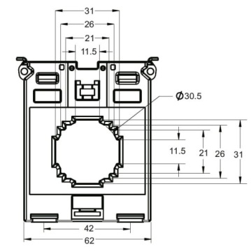 SPCT 62/30 - Трансформатор тока 75/5А ВА3 CL3