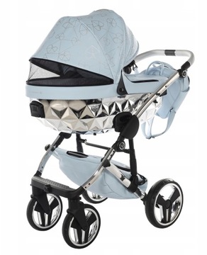 Junama Heart wózek dziecięcy srebrny 4w1 isofix 08