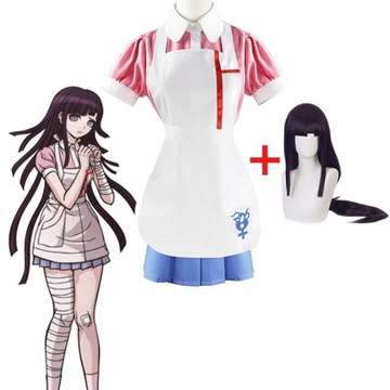 Danganronpa Микан Цумики Косплей Костюм + парик