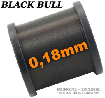 ŻYŁKA BLACK BULL Z MONOFIL-TECHNIK GERMANY NA METRY 0,18 mm 4,80 kg - 100 m
