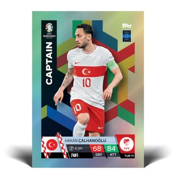 КАРТОЧКИ TOPPS MATCH ATTAX ЕВРО-2024 ГЕРМАНИЯ - МЕШОК ИЗ 8 КАРТ
