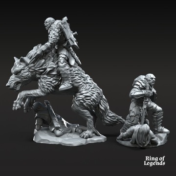 Korvog, Orc Lord Commander ft and mtd - 3dmonkeypl