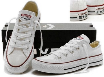 TRAMPKI CONVERSE DAMSKIE BIAŁE ORYGINALNE ROZ.37