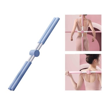 Палка для йоги с открытой рукой, пранаяма, палка для растяжки, гибкость, синяя