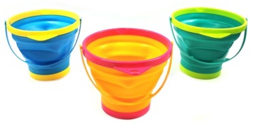 154881 СКЛАДНОЕ СИЛИКОНОВОЕ ВЕДРО ДЛЯ ПЕСКА
