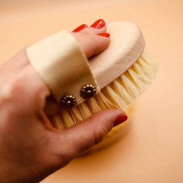 BRISTA Szczotka do masażu ciała z włosiem z Agawy