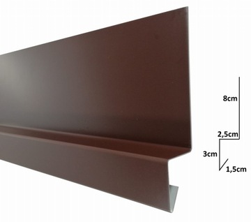 Obróbka blacharska krokwi 0026 aluminium