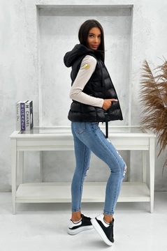 DZ3133 r XL ЖЕНСКИЙ УТЕПЛЕННЫЙ ЖИЛЕТ С МАКСИМАЛЬНЫМИ РУКАВАМИ