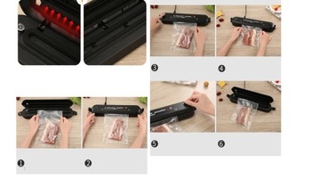 ВАКУУМНЫЙ УПАКОВАТЕЛЬ ДЛЯ ПИЩЕВЫХ ПИЩЕВ +10 ПАКЕТОВ