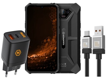 HAMMER IRON 5 z noktowizją IP68 wytrzymały ekran 6,5' Bateria 6320mAh Black