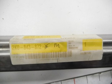 Szyna drzwi przesuwnych prawa Volkswagen Caddy 2010-2015 OE 2K0843872J