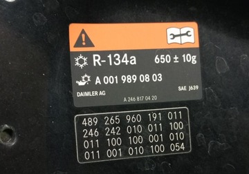 KAPOTA MERCEDES B TŘÍDA W246 191