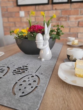 Праздничная дорожка из фетра, украшение пасхального стола, скатерть 30х120.