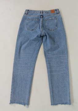 ZARA WOMAN, SPODNIE MOM JEANS - XS - PRZYTARCIA