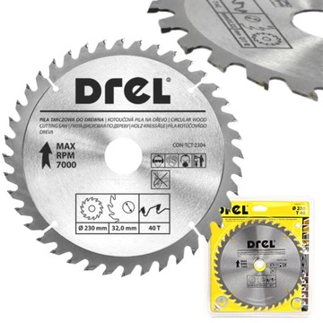 TARCZA DO DREWNA PIŁA WIDIOWA 230 X 32 mm 40T