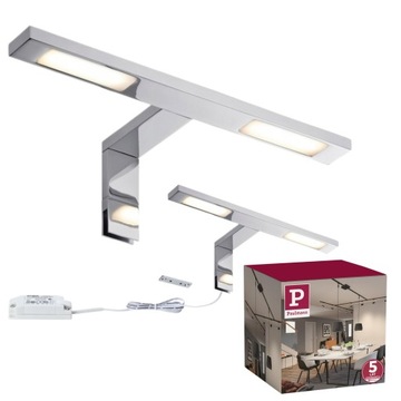 LAMPA LED Nad Lustro Łazienkowa Chromowana Dwie Żarówki Nowoczesna PL99385