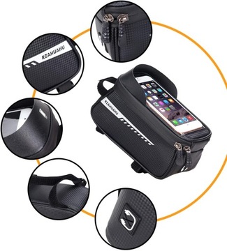 ВОДОНЕПРОНИЦАЕМАЯ ВЕЛОСИПЕДНАЯ СУМКА, САНИТАРНАЯ РУЧКА, ОКНО ДЛЯ ТЕЛЕФОНА, ДЕРЖАТЕЛЬ РАМКЫ