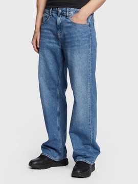 Jeansy z szeroką nogawką Calvin Klein Jeans W33