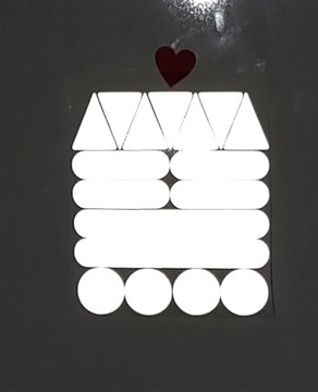 СВЕТООТРАЖАЮЩИЕ НАКЛЕЙКИ ЧЕРНЫЕ 17 ШТ. REFLECTIVE BIKE