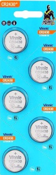 Bateria litowa Vinnic CR2430 2430 DL2430 3V blister 5 szt.