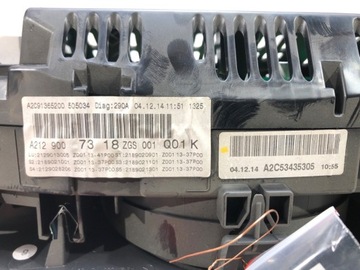 PŘÍSTROJOVÁ DESKA MERCEDES S212 A2129007318 2.1 136KM 09-16 BUDÍKY