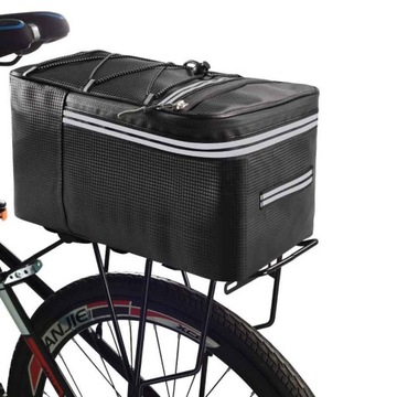 TORBA NA BAGAŻNIK ROWEROWY 15L - TORBA SAKWA ROWEROWA NA BAGAŻNIK ROWER