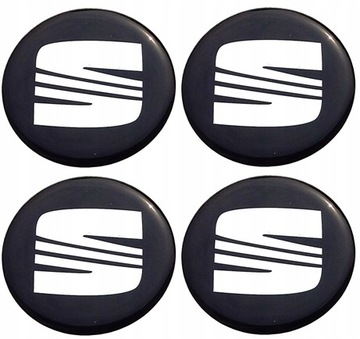 SEAT NAKLEJKI ZNACZKI FELGI DEKIELKI KOLPAKI 90mm