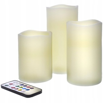 НАБОР ДЕКОРАТИВНЫХ СВЕЧЕЙ С МРАМОРНЫМ ПУЛЬТОМ УПРАВЛЕНИЯ