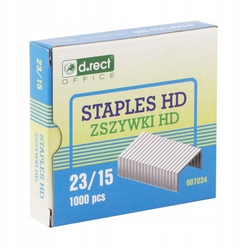 Zszywki hd 23/15 1000 szt do 130 kartek