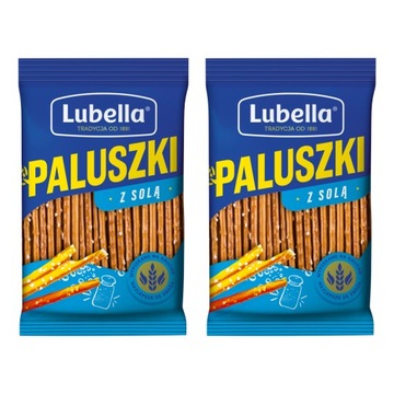 Paluszki z solą morską Lubella solone 2x70g