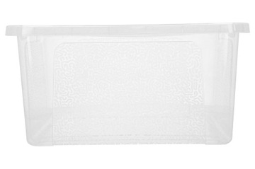 ПЛАСТИКОВАЯ КОРОБКА 20л с крышкой, большая прозрачная коробка для хранения.