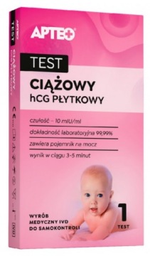 APTEO Тест для вагітних HCG пластинчастий, 1 шт.