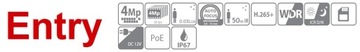 IP-камера Dahua IPC-HFW1431T-ZS-2812-S4, 4 Мп, зум